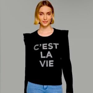 C'est La Vie Black Women's Sweater